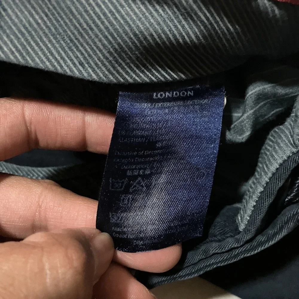 HACKETT LONDON JEANS‎ PURE COTTON IN NAVY Blue Size 32R 32x31 Trousers